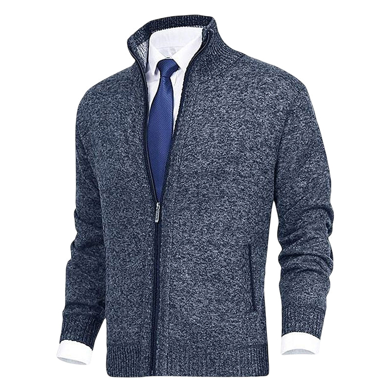 Strickjacke mit Reißverschluss - Warm - Strickwaren - Strickjacke - Strickjacke für Männer