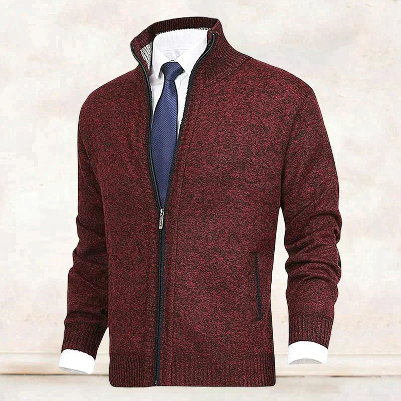 Strickjacke mit Reißverschluss - Warm - Strickwaren - Strickjacke - Strickjacke für Männer