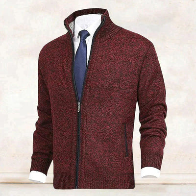 Strickjacke mit Reißverschluss - Warm - Strickwaren - Strickjacke - Strickjacke für Männer