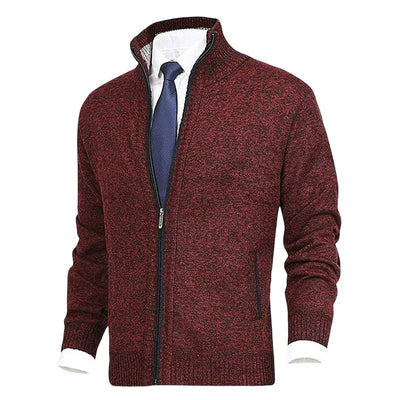 Strickjacke mit Reißverschluss - Warm - Strickwaren - Strickjacke - Strickjacke für Männer