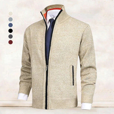 Strickjacke mit Reißverschluss - Warm - Strickwaren - Strickjacke - Strickjacke für Männer