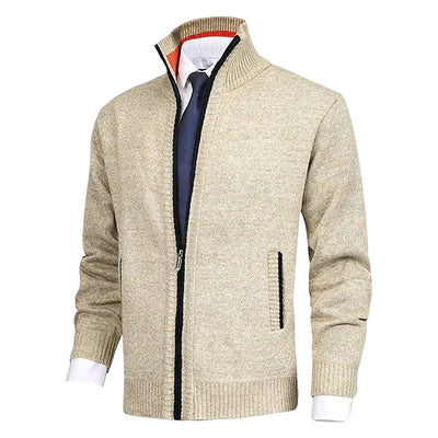 Strickjacke mit Reißverschluss - Warm - Strickwaren - Strickjacke - Strickjacke für Männer