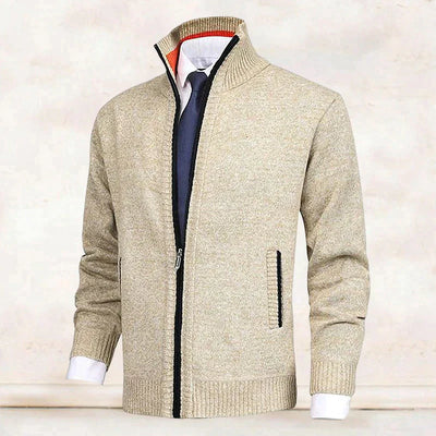 Strickjacke mit Reißverschluss - Warm - Strickwaren - Strickjacke - Strickjacke für Männer