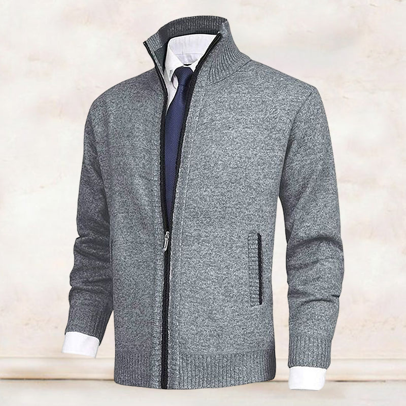 Strickjacke mit Reißverschluss - Warm - Strickwaren - Strickjacke - Strickjacke für Männer