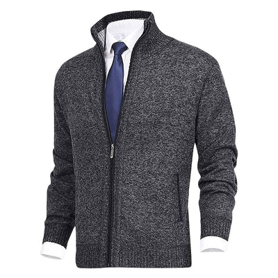 Strickjacke mit Reißverschluss - Warm - Strickwaren - Strickjacke - Strickjacke für Männer
