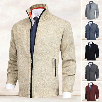 Strickjacke mit Reißverschluss - Warm - Strickwaren - Strickjacke - Strickjacke für Männer