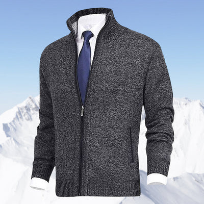 Strickjacke mit Reißverschluss - Warm - Strickwaren - Strickjacke - Strickjacke für Männer