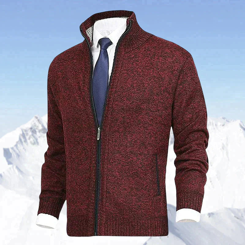 Strickjacke mit Reißverschluss - Warm - Strickwaren - Strickjacke - Strickjacke für Männer