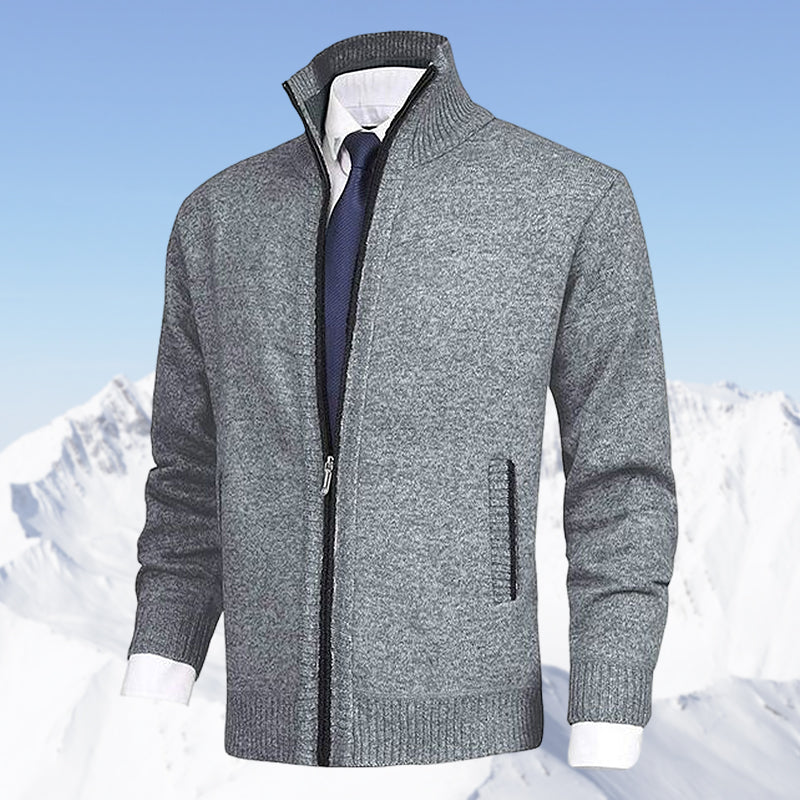 Strickjacke mit Reißverschluss - Warm - Strickwaren - Strickjacke - Strickjacke für Männer