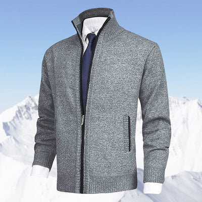 Strickjacke mit Reißverschluss - Warm - Strickwaren - Strickjacke - Strickjacke für Männer