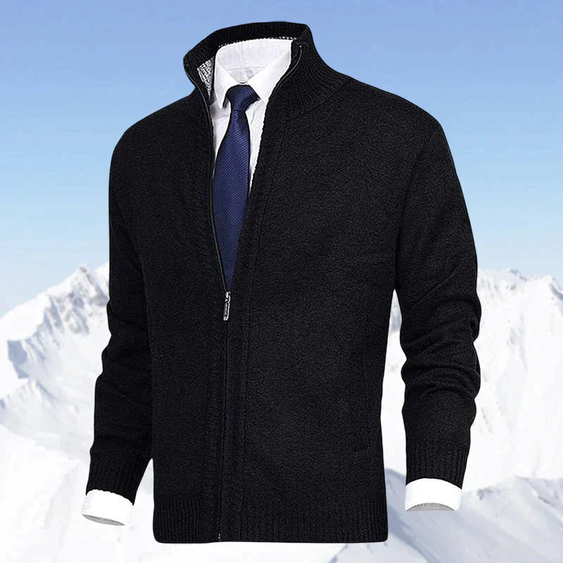 Strickjacke mit Reißverschluss - Warm - Strickwaren - Strickjacke - Strickjacke für Männer