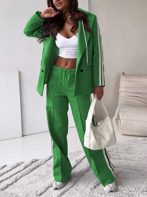 Co-Ord Set – Blazer für Damen und weite Jogginghose Zweiteiler