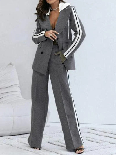 Co-Ord Set – Blazer für Damen und weite Jogginghose Zweiteiler