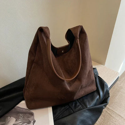 Hobo-Tasche | Groß | Wildleder | Tragetasche | Umhängetasche