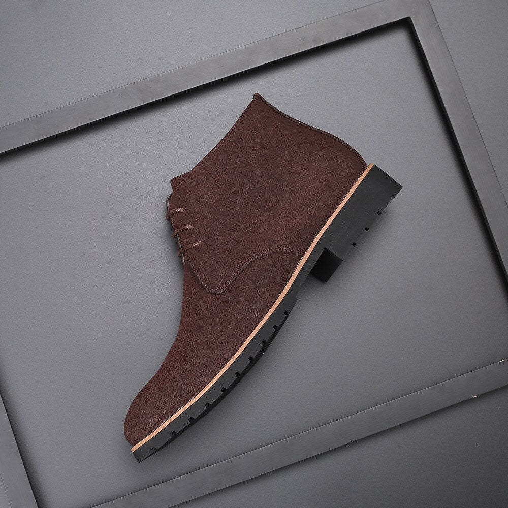 Chukka-Stiefel – Elegante, lässige Schnürstiefel aus Wildleder für Herren