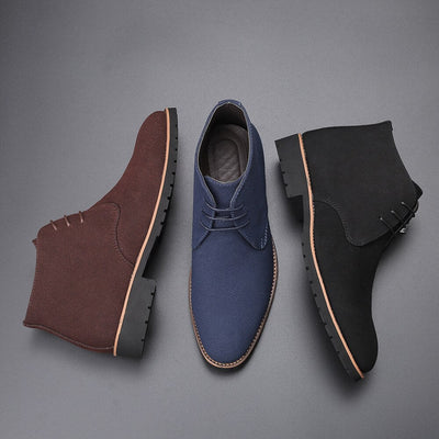 Chukka-Stiefel – Elegante, lässige Schnürstiefel aus Wildleder für Herren