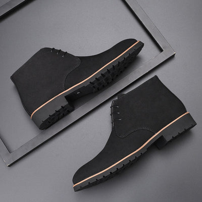 Chukka-Stiefel – Elegante, lässige Schnürstiefel aus Wildleder für Herren