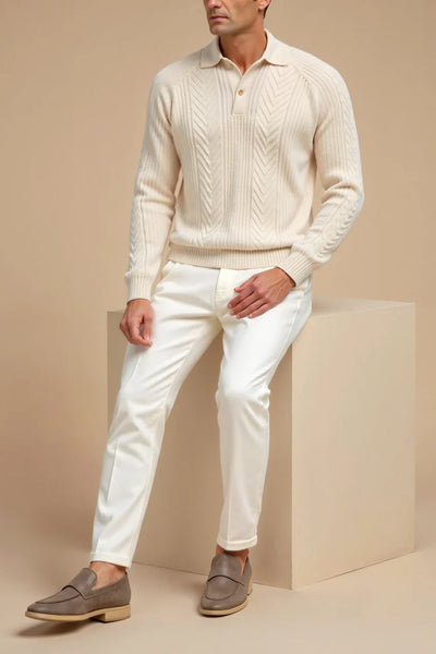 Strickpullover – mit Kragen – Pullover – Polo-Pullover – Herrenpullover