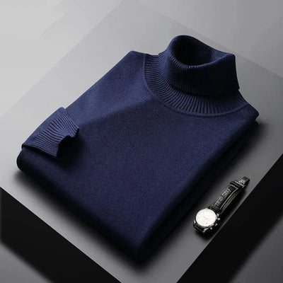 Rollkragenpullover – hochgeschlossen – schmale Passform – Strickpullover – Herrenstrickwaren
