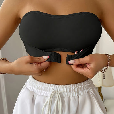 Trägerloser BH | Nicht gepolstert | Frontverschluss | Bandeau-BH | BH mit Frontbefestigung