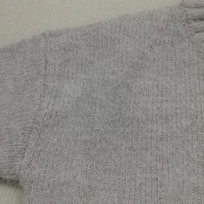 Übergroßer Pullover - Hellgrauer Damen Pullover in lockerer Passform aus grobem Strick
