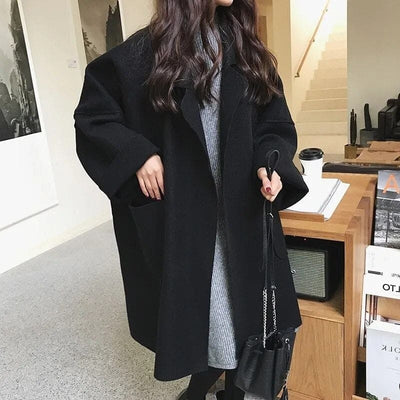 Trenchcoatigan – aus Wolle – Oversized – Trenchcoat – Damen-Coatigan