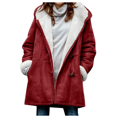 Winterjacke – Damenparka mit Kapuze und Fleecefutter
