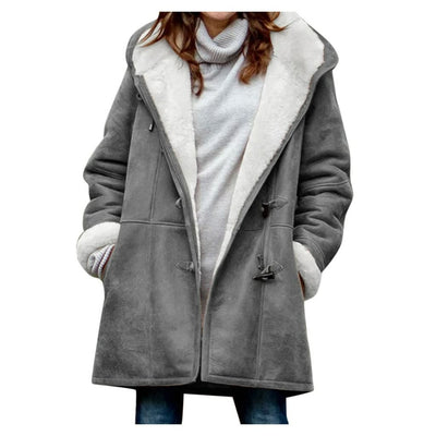 Winterjacke – Damenparka mit Kapuze und Fleecefutter