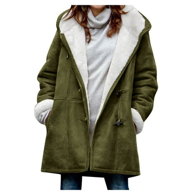 Winterjacke – Damenparka mit Kapuze und Fleecefutter