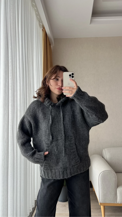 Strickpullover – Kapuzenpullover – Pullover – Oversized-Pullover – Damenstrickmode