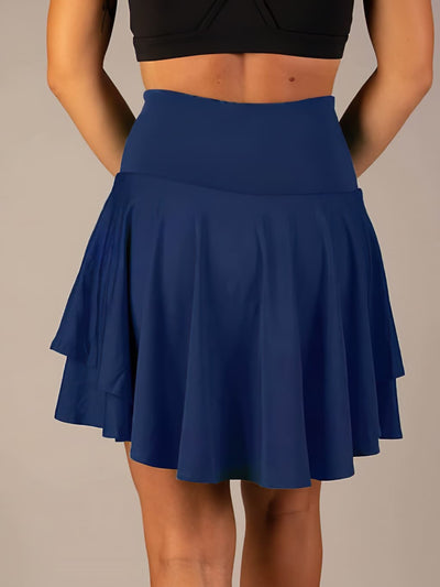 Tennisrock | Hohe Taille | Plissee | Tennis-Skort | Sportrock