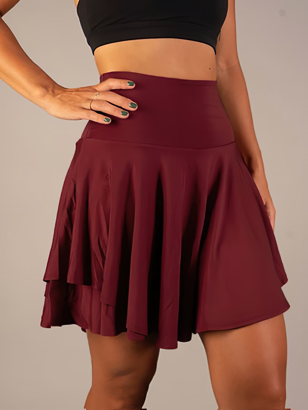 Tennisrock | Hohe Taille | Plissee | Tennis-Skort | Sportrock