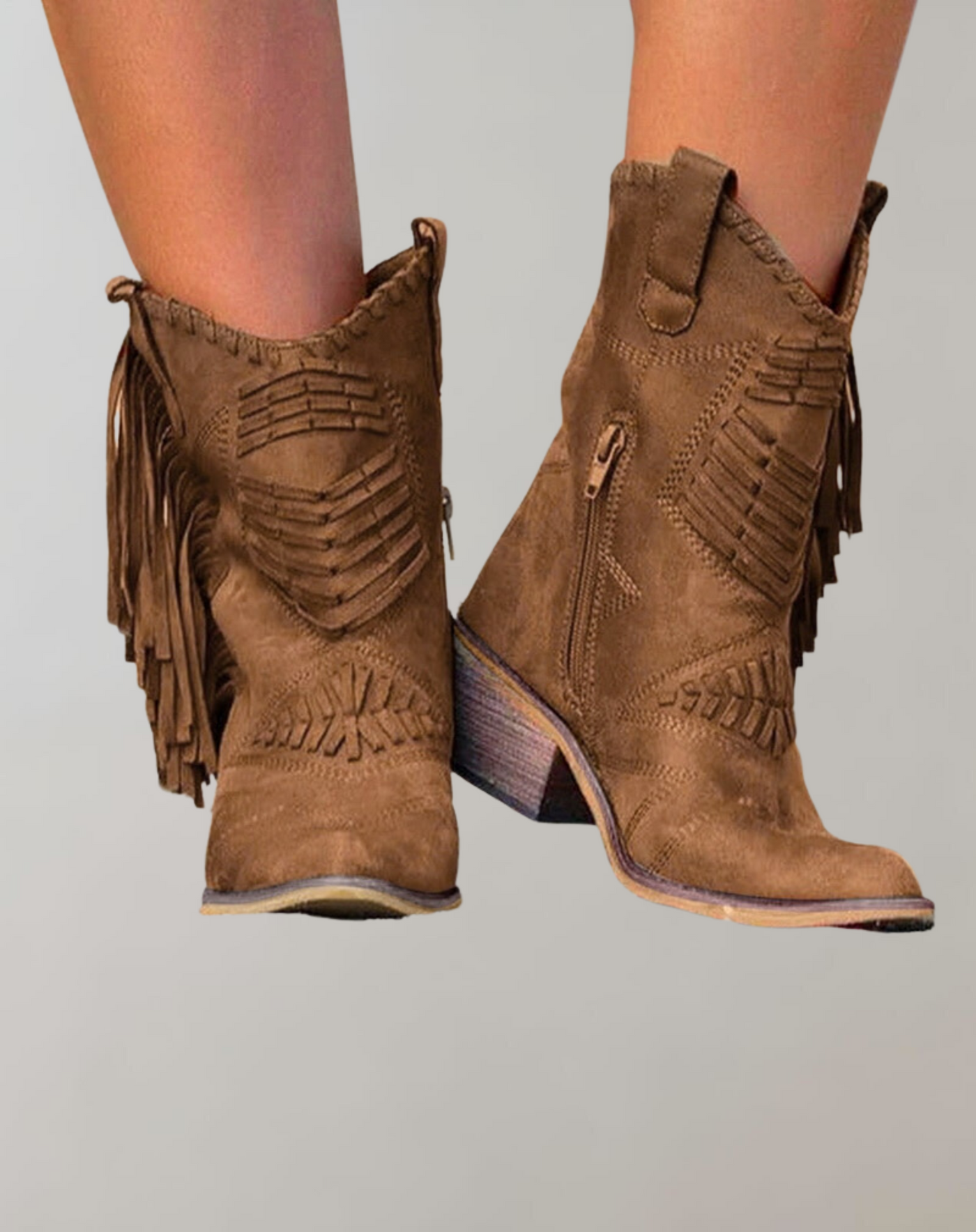 Westernstiefel | Knöchelhoch | Quasten | Cowboystiefel | Cowgirlstiefel