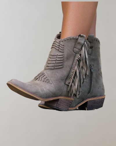 Westernstiefel | Knöchelhoch | Quasten | Cowboystiefel | Cowgirlstiefel
