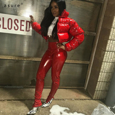 Gekürzte Kapuzenjacke - Kurz - Zip-Up - Winterjacke - Damen Kapuzenjacke
