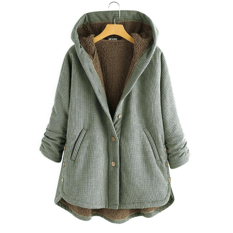 Winterjacke | Mit Kapuze | Oversized | Mit Sherpa gefüttert | Wintermantel für Frauen