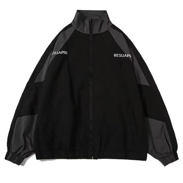Trainingsjacke | Mit Reißverschluss | Oversized | Windjacke | Damenjacke