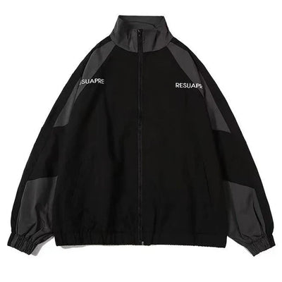 Trainingsjacke | Mit Reißverschluss | Oversized | Windjacke | Damenjacke