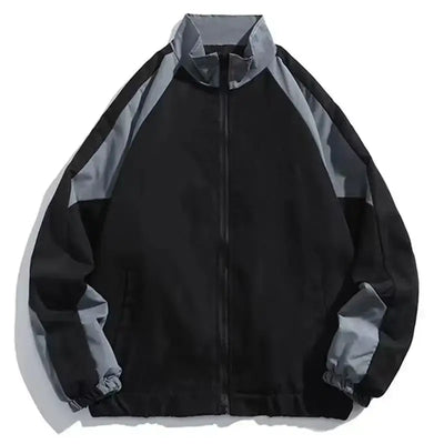 Trainingsjacke | Mit Reißverschluss | Oversized | Windjacke | Damenjacke