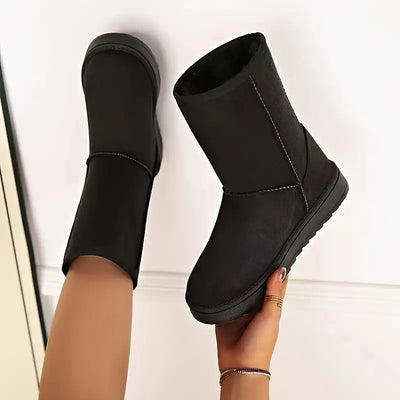 Winterstiefel - Mittlere Wade - Fleece gefüttert - Schneestiefel - Damenstiefel