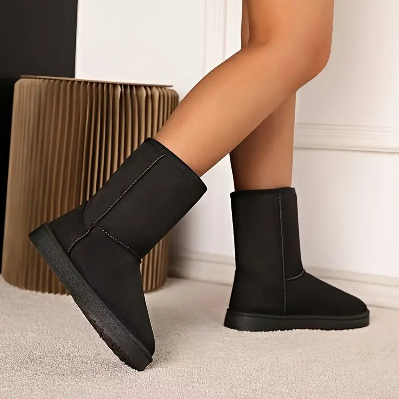 Winterstiefel - Mittlere Wade - Fleece gefüttert - Schneestiefel - Damenstiefel