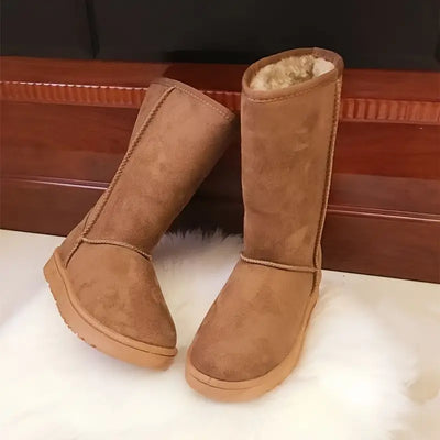 Winterstiefel - Mittlere Wade - Fleece gefüttert - Schneestiefel - Damenstiefel