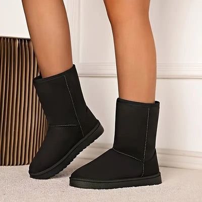 Winterstiefel - Mittlere Wade - Fleece gefüttert - Schneestiefel - Damenstiefel