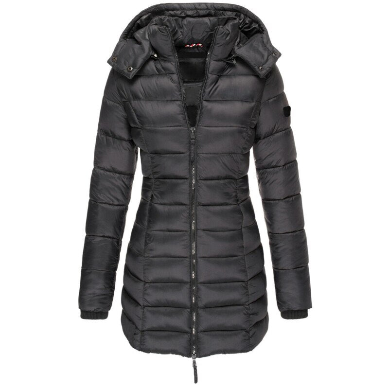 Pufferjacke – Warm – Mit Kapuze – Daunenjacke – Winterjacke für Frauen