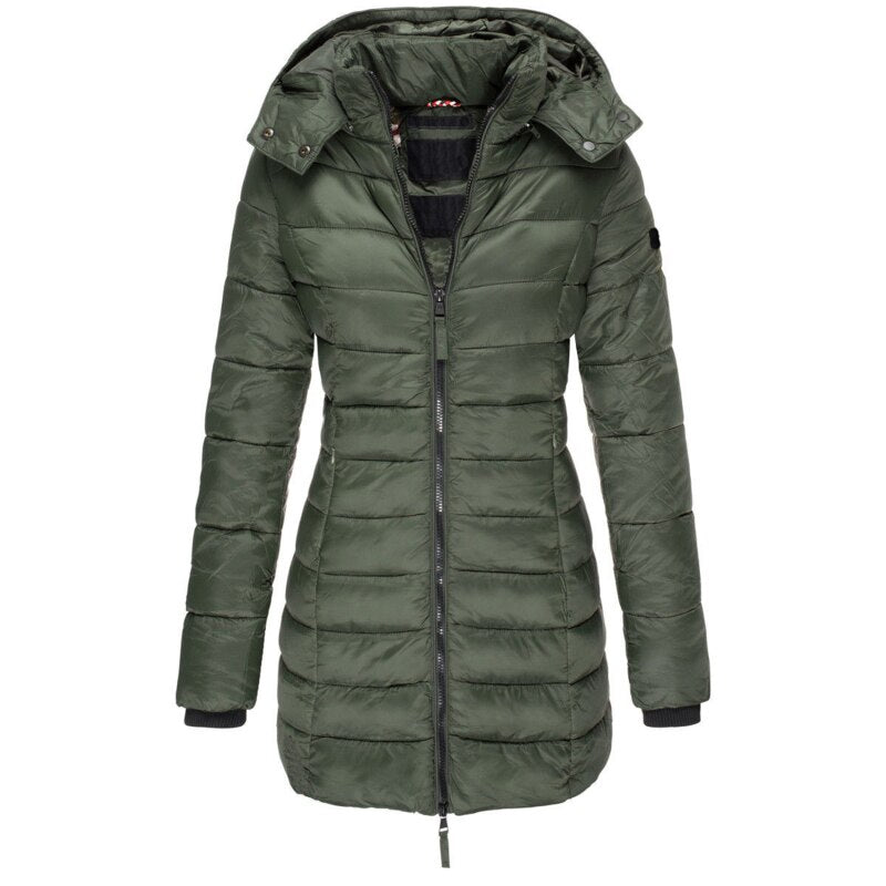 Pufferjacke – Warm – Mit Kapuze – Daunenjacke – Winterjacke für Frauen