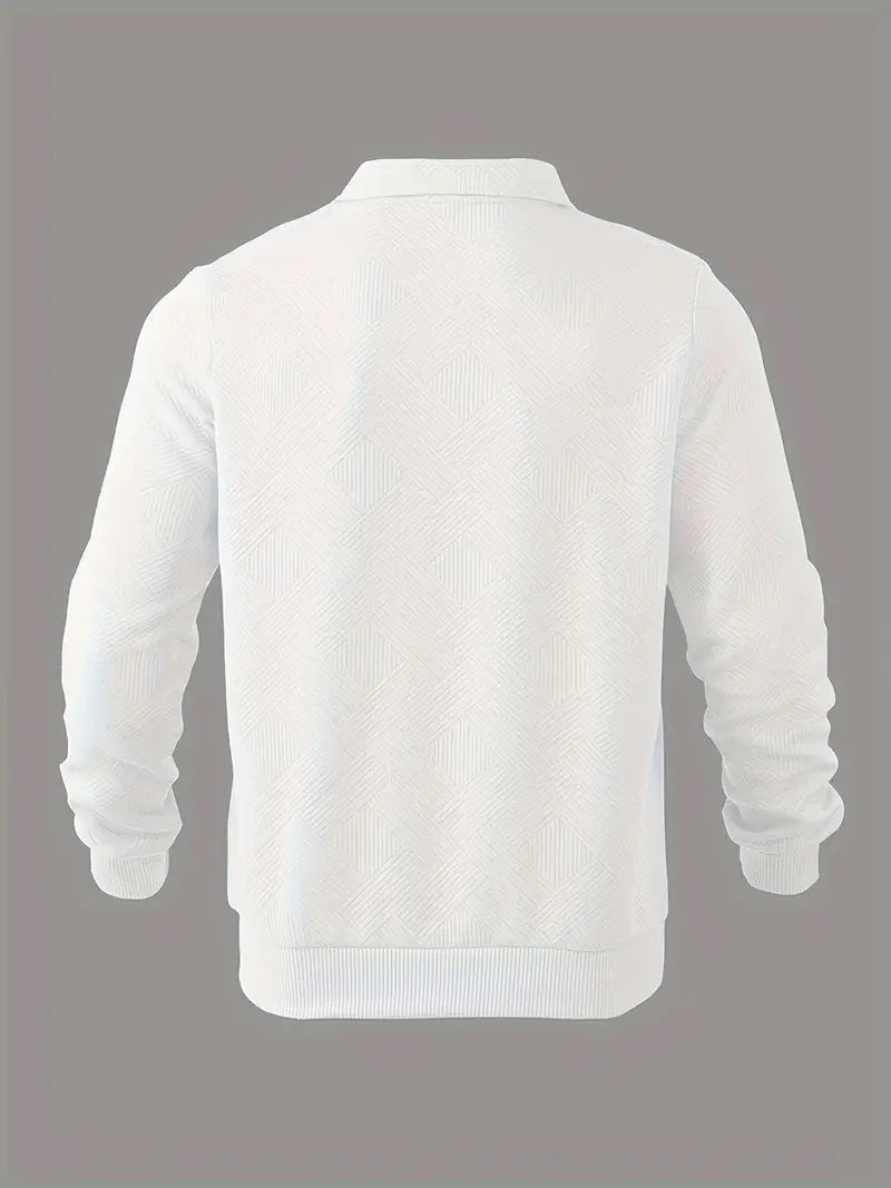 Sweatshirt mit Viertelreißverschluss | Mit Kragen | Normaler Reißverschluss | Herren-Pullover mit halbem Reißverschluss | Herrenbekleidung