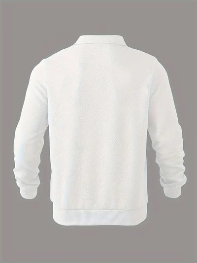 Sweatshirt mit Viertelreißverschluss | Mit Kragen | Normaler Reißverschluss | Herren-Pullover mit halbem Reißverschluss | Herrenbekleidung